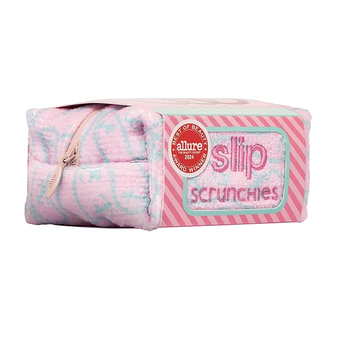 slip Silk Skinny Scrunchies - High Tide | Set of 6 Skinny Scrunchies | 100% Mulberry Silk, Anti-Crease, Gentle on Hair, Reduces Breakage | Stylish & Durable, Ideal for All Hair Types, Limited Edition