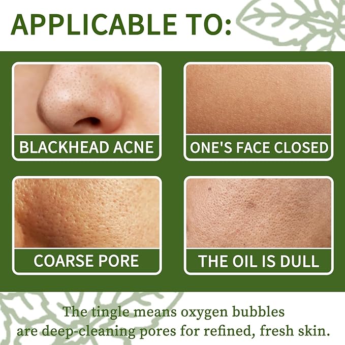 Holy Basil Bubble Deep Cleansing Mask with Carbonated Water for Pore Cleansing & Blackhead Removal, Korean Clay Bubble Wash-Off Facial Pack, 90g / 3.17 oz (01)