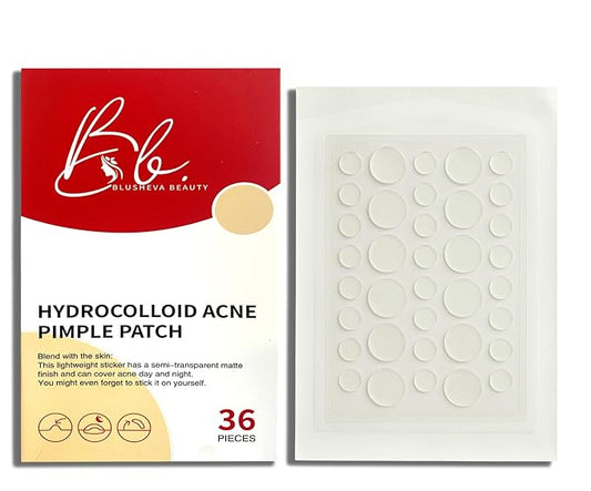 Hydrocolloid Acne Spot Patch for Face – Fast-Acting, Invisible, Healing & Protective, 36 Count