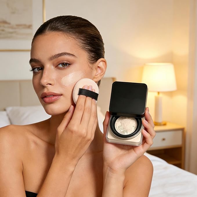 Finishing Powder Makeup, 6g Loose Setting Powders, Oil Control Sweat Proof Foundation, Matte Smoothing Skin Face Powder, Beauty, Makeup Bag, Studio