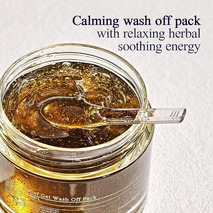 Pyunkang Yul PKY Calming Relief Gel Wash Off Pack 100g, Soothing & Refreshing Gel Mask for Sensitive Skin
