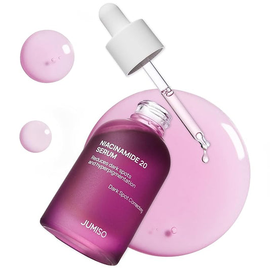 JUMISO Niacinamide 20 Serum - Korean Face Serum with Glutathione, TXA Tranexamic Acid - Reduces Pigmentation, Uneven Skin Tone, Pore Care with Centella for Sensitive Skin, 1.35 fl.oz.