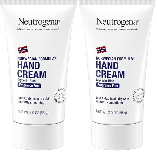 Neutrogena Norwegian Formula Hand Cream FragranceFree, 2 Ounce (Pack of 2)