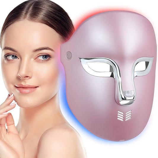 FSA Red Light Therapy Mask -Target Acne Removal,Wrinkles&Redness,Salon-Level Pro Infrared Face Mask Anti-Aging Skincare for Home Yoga,2000mAh Rechargeable,Led Light Therapy Facial Mask Wirless Remote