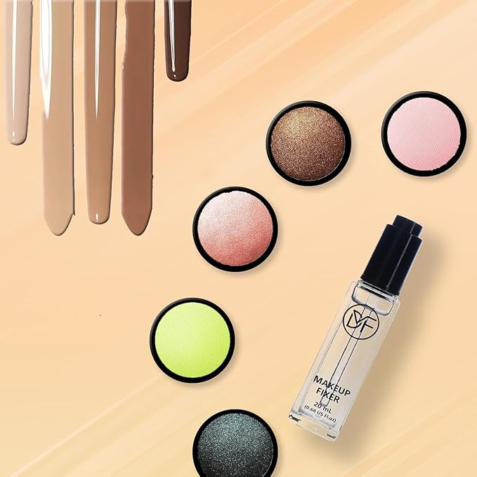 MakeupFixer Cosmetics Pigment Activator,Makeup Mixing Liquid,Durability Waterproof Transparent Make-up Fixer Liquid Drops,Eyeshadow Sealant 20mL/0.68US FL OZ