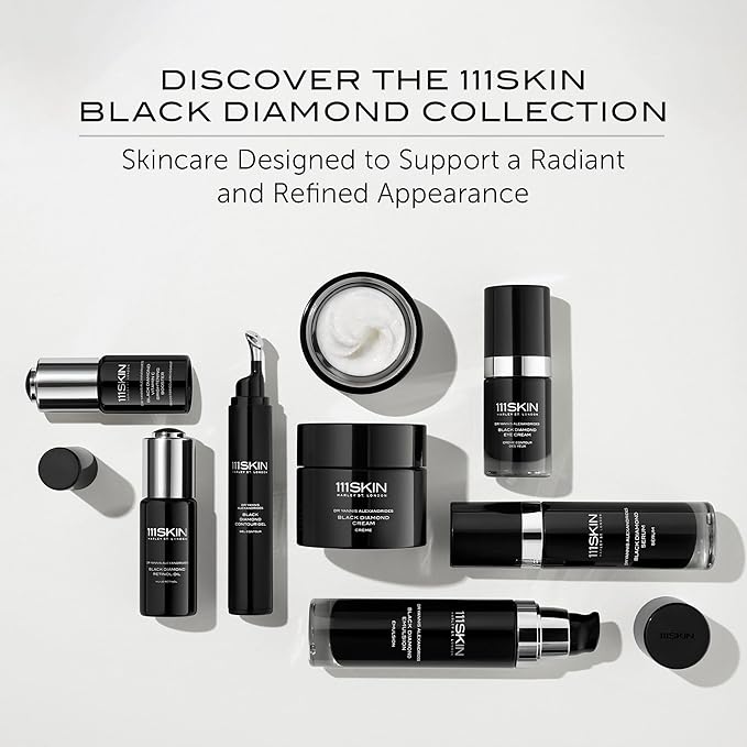 111SKIN Black Diamond Lifting & Firming Neck Mask, Hydrogel Neck Wrinkle Masks for Fine Lines & Sagging Skin on Chest & Décolletage with Peptide & Niacinamide, 5 Sheet Masks (1.45 fl oz Each)