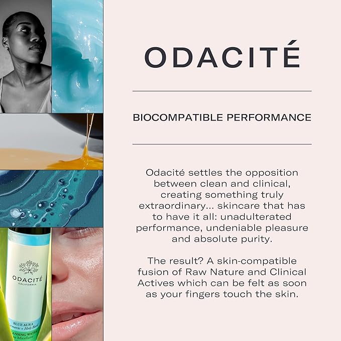 ODACITE Odacité Gua Sha for Face Crystal Contour - Green Aventurine Facial Massager - Scraping Massage Tool Lifts & Revitalizes Skin - Reduce Puffiness, Wrinkles and Dark Under-Eye Circles
