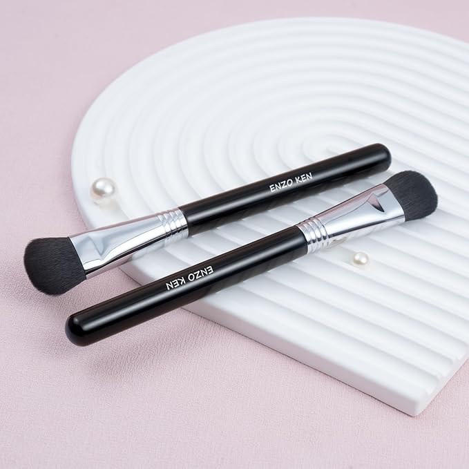 Face Blending Brush, Small Highlighting Brush, Nose Contour Brush for Makeup, Large Eye Makeup Brushes, Fluffy Blush Brush for Cheeks, (904)