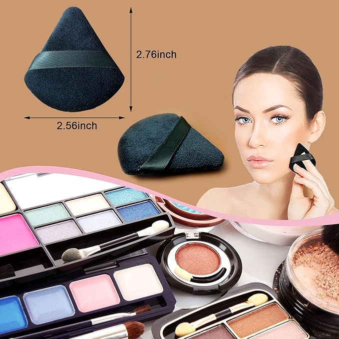 9 pcs Powder Puff Face Makeup Sponge:Powder Puff Face Triangle for Loose Powder Cosmetic Foundation makeup puff