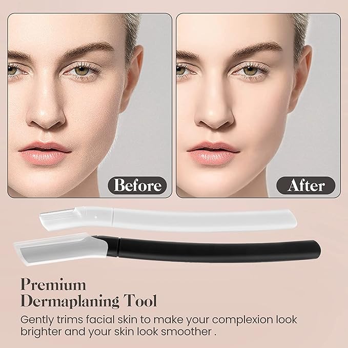Sunuly Eyebrow Razor, Dermaplane Face Razors for Women Facial Hair, Eyebrow Shaver(8 Count), Peach Fuzz Removal, Dermaplaner to Exfoliate and Refresh the Skin