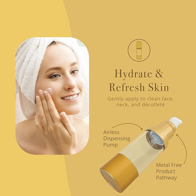Zatural Hyalo-Lumière Rejuvenating Luxurious Face Cream Lift, Tone, & Tighten, Vitamin C Moisturizer, Hyaluronic Acid, Vegetable Collagen