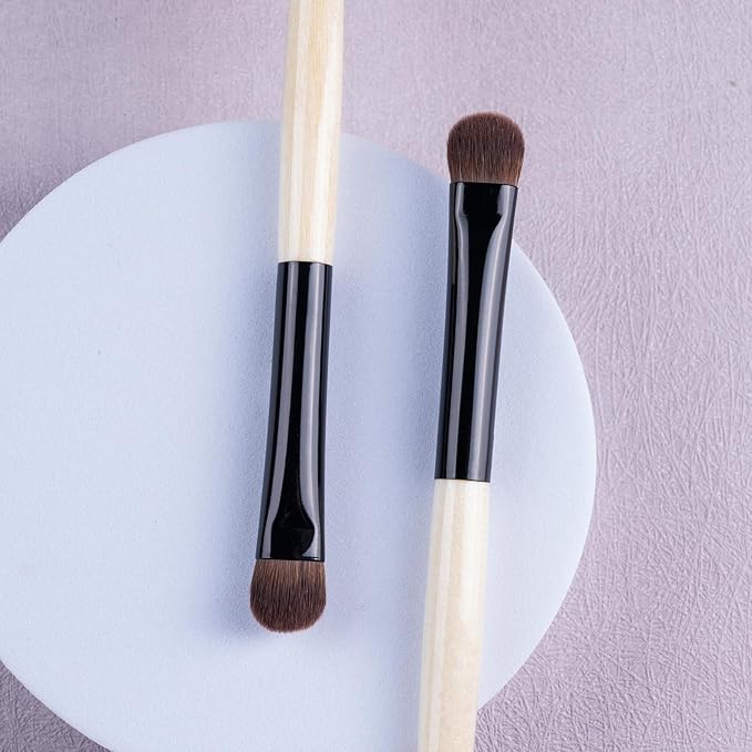 Natural Pony Hair Eyeshadow Brush, Medium Smudge Eye Shadow Brush, Shader Eye Shadow Brushes, Smudge Brush, Single Eyeshadow Brush, Natural Hair Makeup Brushes. (E803M)