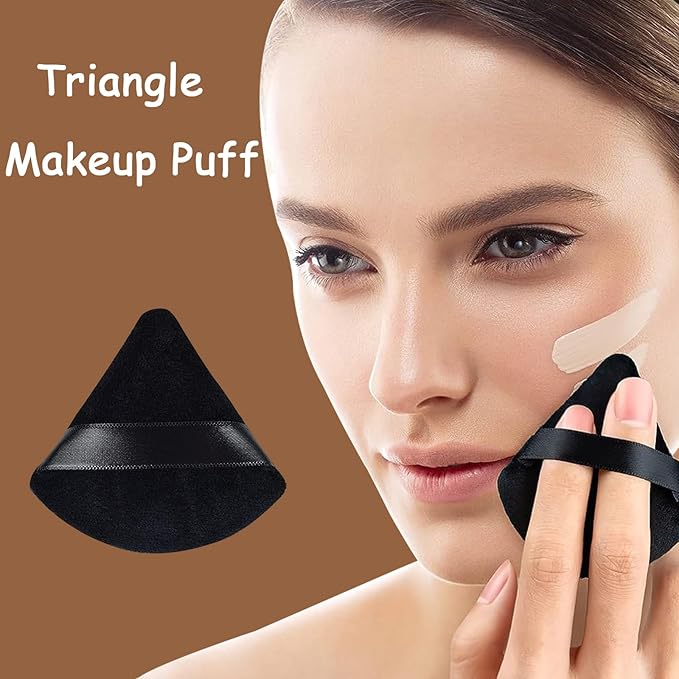 9 pcs Powder Puff Face Makeup Sponge:Powder Puff Face Triangle for Loose Powder Cosmetic Foundation makeup puff