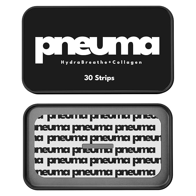 PNEUMA Vegan Collagen Strips - Overnight Skin Nourishment & Hydration Patches - Pain Free Removal, Hypoallergenic, Latex Free, Gentle Adhesive, Vitamin E Infused, 30 Count