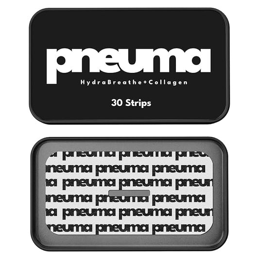 PNEUMA Vegan Collagen Strips - Overnight Skin Nourishment & Hydration Patches - Pain Free Removal, Hypoallergenic, Latex Free, Gentle Adhesive, Vitamin E Infused, 30 Count