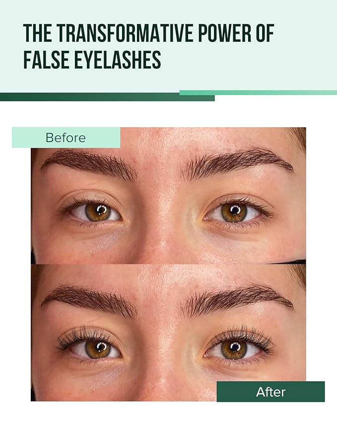 Natural Cat Eye Lashes Natural Eyelashes Wispy Mink Lashes Short Fake Lashes Clear Band Eye Lashes Pack 7 Pairs Small Demi Wispies Eyelashes