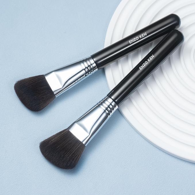 Angled Contour Brush, Sculpting Brush, Fluffy Blush Brushes, Soft Hair Makeup Brush, Detail Blush Brush, Fluffy Powder Brush for Cheeks, Contour Brushes for Makeup. (904A)