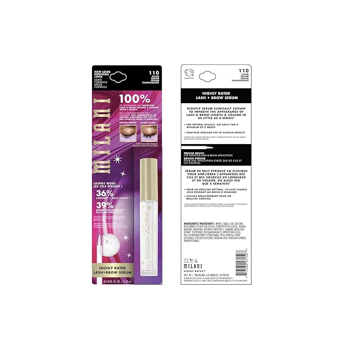 Milani Highly Rated Lash and Brow Enhancing Growth Serum