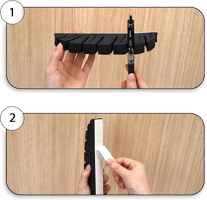 Paint Brush Holder Drying Rack, 2Pcs Multifunctional Pen Rack, Black