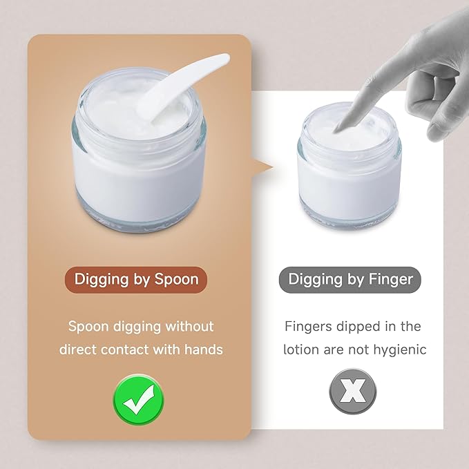 100PCS Cosmetic Spatulas, Small Makeup Spatula, Mini Plastic Makeup Scoop for Mixing and Sampling, Skin Care Facial Cream Mask Spatula (White)
