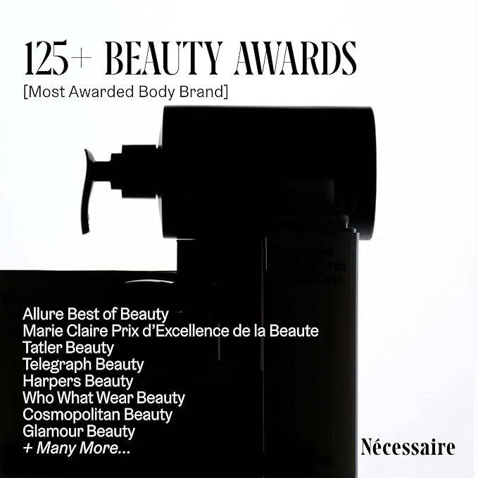 Nécessaire The Body Lotion – Santal - Multi-Peptide - Firming Body Lotion for Women + Men. 2.5% Niacinamide. Non-Comedogenic Moisturizer for Sensitive Skin. Dermatologist-Tested – 450ml/15.2 fl oz
