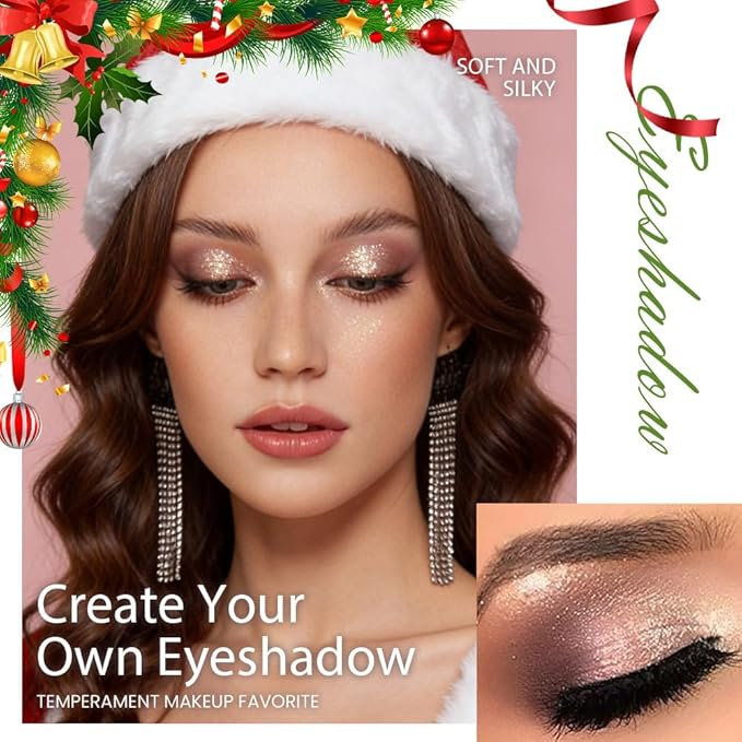 HHLOTH 4 Colors Plum Nude Brown Champagne Rose Gold Eye Shadow Powder Palette Makeup, Neutral Matte Shimmer Cream Eyeshadow Palette for Old Women Highly Pigmented Waterproof, paleta de sombras de ojos