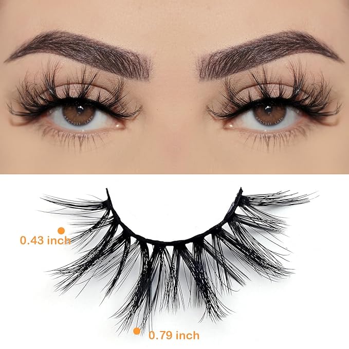 Lashes Mink Bulk 30 Pair Wholesale Lashes 5D Fluffy Eyelashes Wholesale Faux Mink Eyelashes Natural Medium Length Fake Lash with Portable Pack (Clusters 30 Pairs)