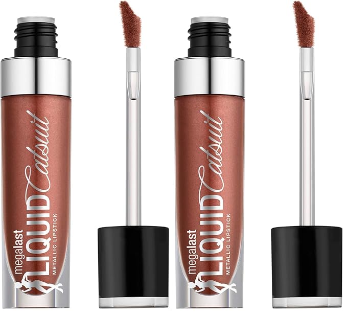 wet n wild Megalast Liquid Catsuit Metallic Lipstick, Ride on my Copper, 0.21 Ounce, 939A (Pack of 2)