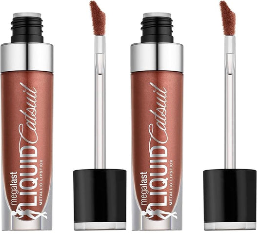 wet n wild Megalast Liquid Catsuit Metallic Lipstick, Ride on my Copper, 0.21 Ounce, 939A (Pack of 2)