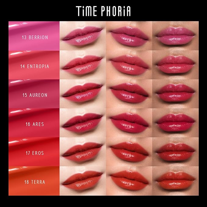 Stellar Dust Lip Stain 17 Eros, Waterproof Transfer-Proof Lip Gloss, Deep Warm Red Tinted Glossy Finish, High-Pigment Vibrant Color, Hydrating Lightweight Long-Lasting Lip Makeup for Women