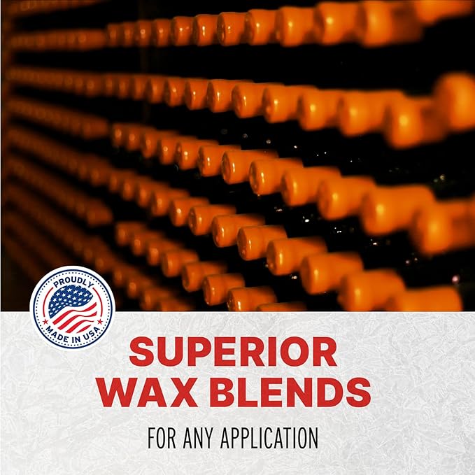 Blended Waxes, Inc. Bottle Sealing Wax Beads, Premium Pastille Wax Seal Beads For Wine, Beer, and Liquor Bottle Closure, Seals Between 25-30 Bottles, 1 lb, Tangerine Pearl