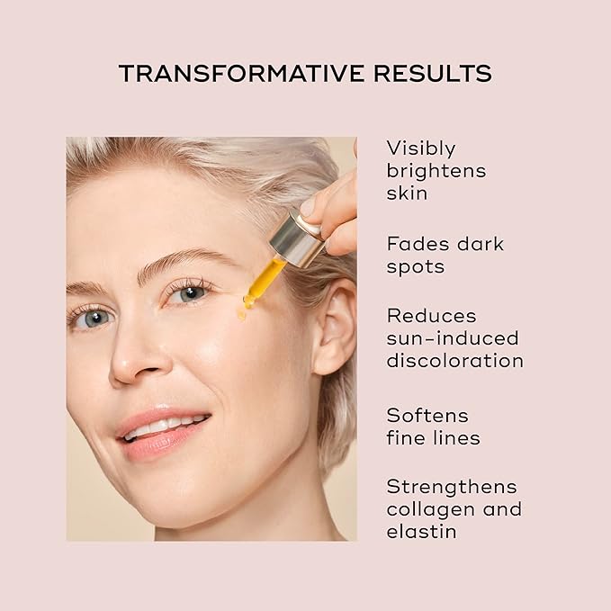 EVER Daytime Brightening Serum – 10% Vitamin C + Hyaluronic Acid Illuminating Booster, Targets Dark Spots & Uneven Tone, Vegan & Clean (1 oz / 30 mL)