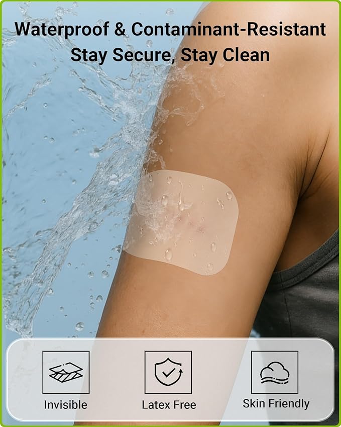 Hydrocolloid Roll Bandages for Wound Care, Kovoq Medical Grade Hydrocolloid Pimple Patches Tape Sterile and Waterproof, with DIY Size & Shape Tools Scissor and Tweezer (2in * 16ft)
