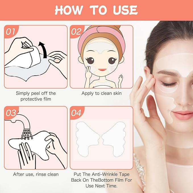 KODASNY Neck Wrinkle Patches, Anti Wrinkle Silicone Patches，Reusable Chest Firming and Tightening Facial Masks, Collagen Neck Fine Line Pads for Women Reduce Fine Wrinkles, Moisturizing & Firming-11