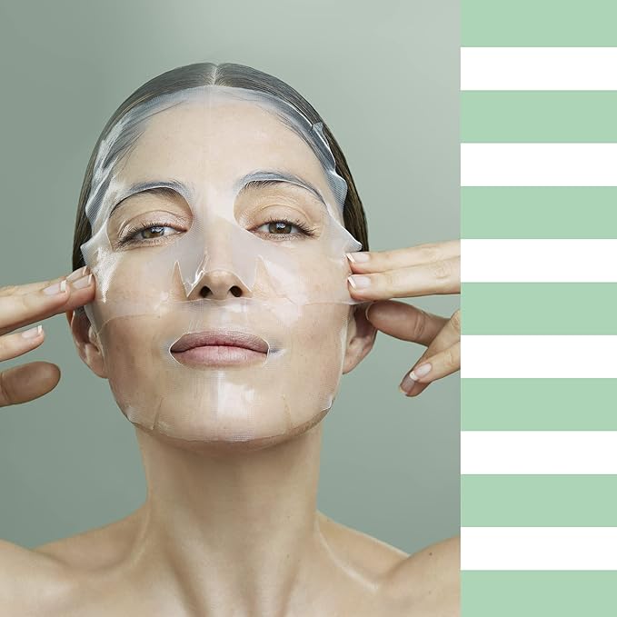 BIOEFFECT Imprinting Hydrogel Facial Skincare Mask 6-Pack with Hyaluronic Acid is Deeply Moisturizing, Skin Plumping and Fast Absorbing, Gel Hydrating Sheet Mask Beauty Treatment, Alcohol-Free
