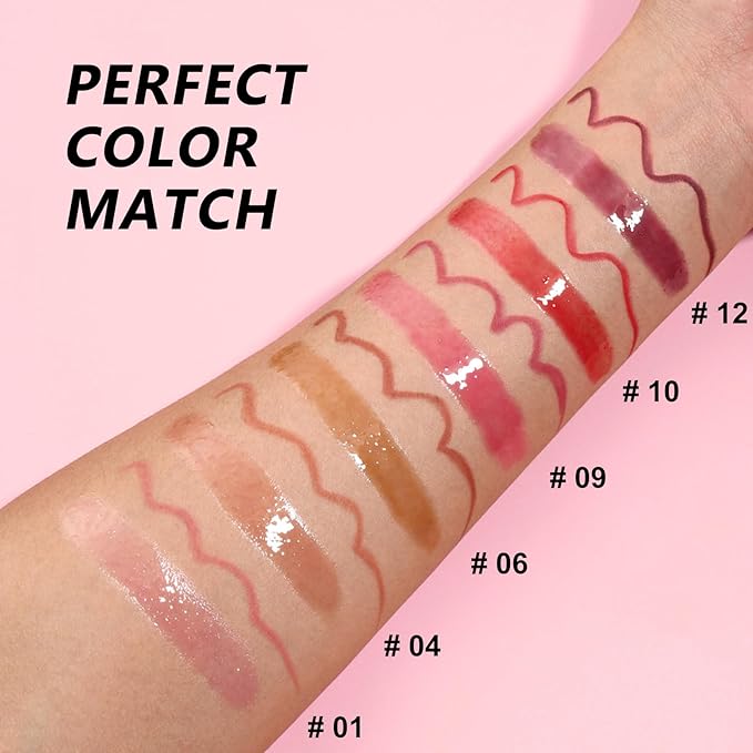 Jutqut Pink Lip Liner and Gloss Lip Kit, Waterproof Long-Lasting Combo Set with Matte Lip Liner Pencil and Non-Sticky Pluming Tinted Gloss, Highly Pigmented Lipliner Set for Women (09 Pink)