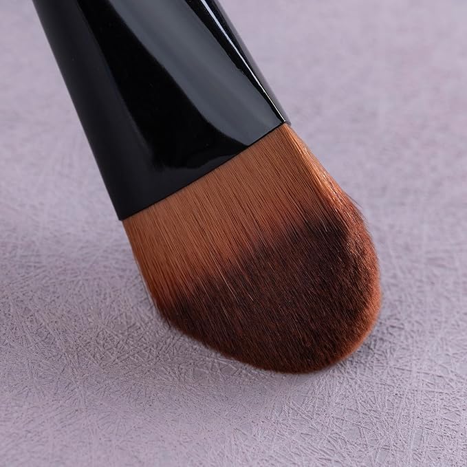 Kabuki Triangle Foundation Brush, Angled Concealer Brush Under Eye, Kabuki Foundation Brush, Liquid Foundation Brushes for Liquid Makeup, Cream Contour Brush for Cream Makeup.(K8003E)