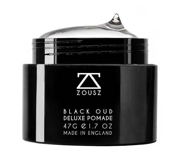 ZOUSZ Black Oud Deluxe Pomade for Men – Premium Hair Clay & Styling Wax with Natural Hold – Matte Finish Hair Wax for All Hair Types – Strong Yet Flexible – Luxury Grooming Gift for Men – 47g