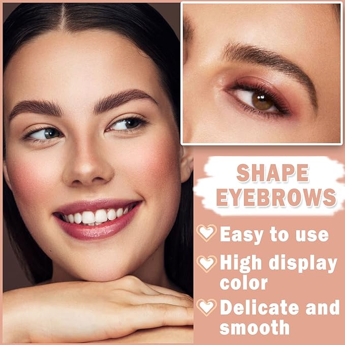 Eyebrow Pomade Brow Gel Pomade,Long Lasting Waterproof and Enhancers Eyebrow Soft Smooth,Eyebrow Makeup Gel with Eyebrow Brush for Girls and Women-Transparent