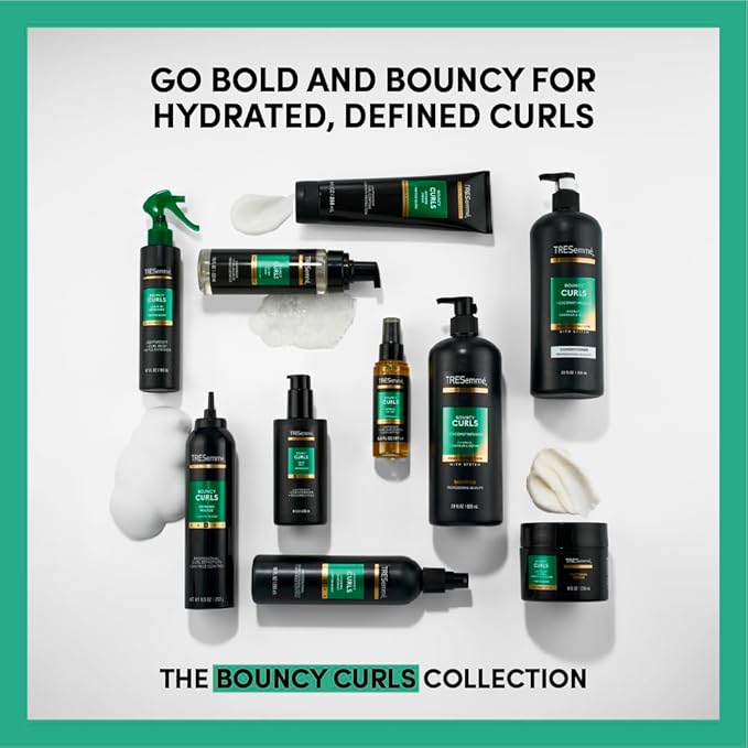 TRESemmé Styling Aid 1 ct Bouncy Curls for Lightweight + Curl Hydration + Touchable Hold, with Peptide Blend, 8 fl oz