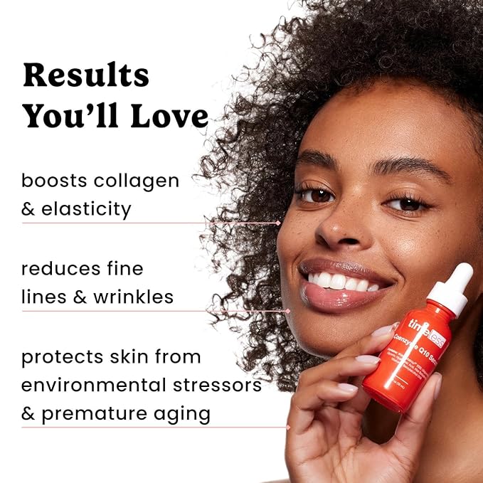 Timeless Skin Care Coenzyme Q10 Serum - Skin Care Serum for Smoothing - Fragrance-Free - Coenzyme Q10 - with Hyaluronic Acid - 1 oz