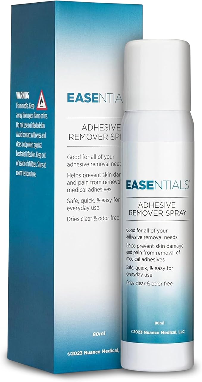 Ultimate Hassle-Free Adhesive Remover Spray – 100% Silicone-Based Formula – Quick Drying, Gentle, Odor-Free, Minimal Residue Skin Adhesive Remover - No-Sting for Sensitive Skin & Everyday Use - 80 ml