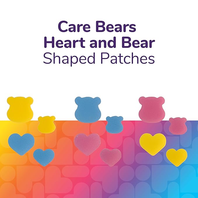 BioSwiss Care Bears Pimple Patches, Hydrocolloid Acne Patch for Zits and Blemishes, Face and Skin Stickers, 144 Count