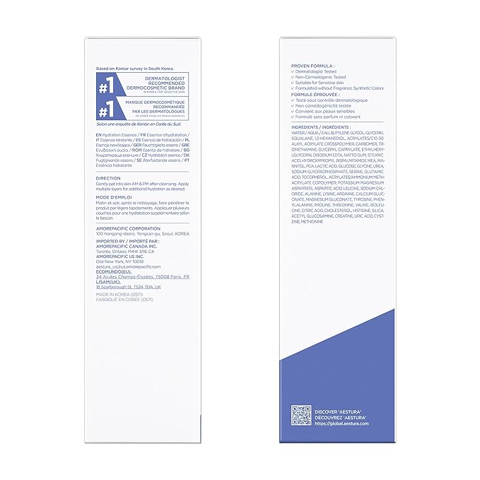 AESTURA ATOBARRIER365 Hydro Essence with Hydrating Amino Acids | Lightweight Formula, Deep Hydration, Suitable for Dry & Sensitive Skin, Non-Comedogenic, 200ML / 6.76 fl. oz.
