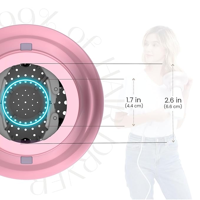 GIHALI Universal Hair Diffuser “Super Sturdy” 1.7 Inch to 2.6 Inch for Natural Curly and Wavy Hair, Hair Dryer Attachment (Blue Lagoon)