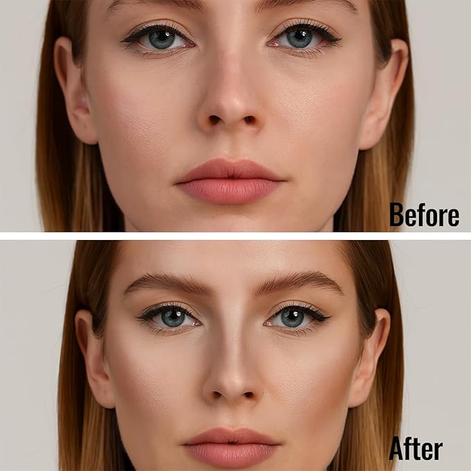 Erinde Cool Toned Contour Palette with Mirror, Taupe Grey Contour Powder for Fair Pale Light Cool Skin Tones, Lightweight, Ultra-Blendable, Nose Contouring Bronzer Powder with Countour Brush