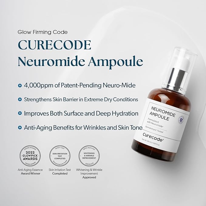 Neuromide Ampoule (50 mL) Neuromide Ampoule, Concentrated Ceramide Complex Serum for Deep Hydration and Anti-Aging, Formulated for Sensitive Skin