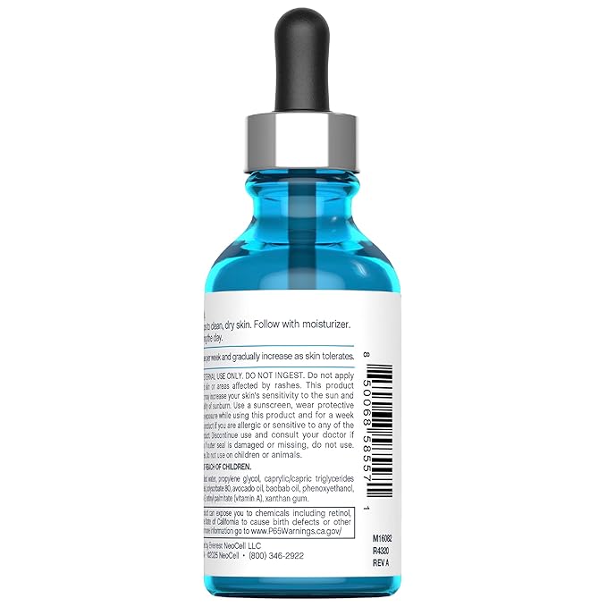 NeoCell Retinol Serum for Face | 2 fl oz | Targeted Skin Serum Formula | Advanced Care | with Vitamin E and A | for Women and Men