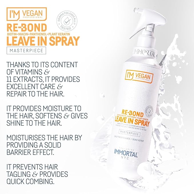 Immortal NYC Re-Bond Leave-In Spray - Vegan Hair Repair