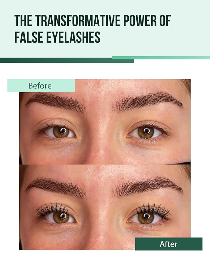 Manga Lashes Natural Look Anime Half Lashes Manhua False Eyelashes Clear Band Lashes 3D Wispy Corner Eyelashes Asian 3/4 Eye Lashes Pack Korean Style Manhwa Lashes 7 Pairs Manga05